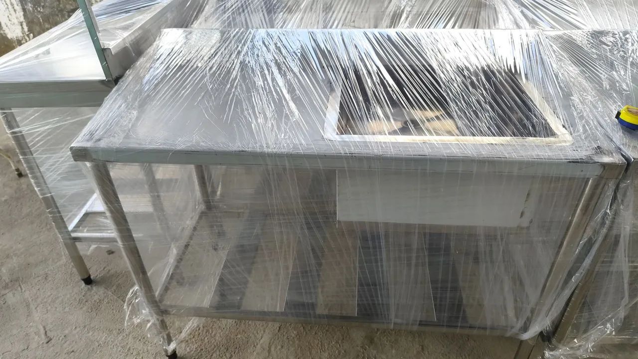 Pias industrial de aço inox.e bancada. - Foto 2
