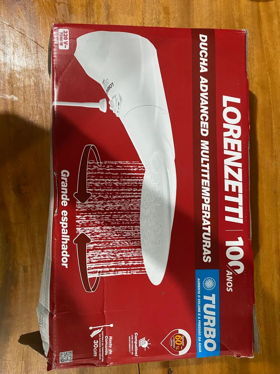 Ducha advanced multitemperaturas turbo 7500w 220v - lorenzetti - Foto 3