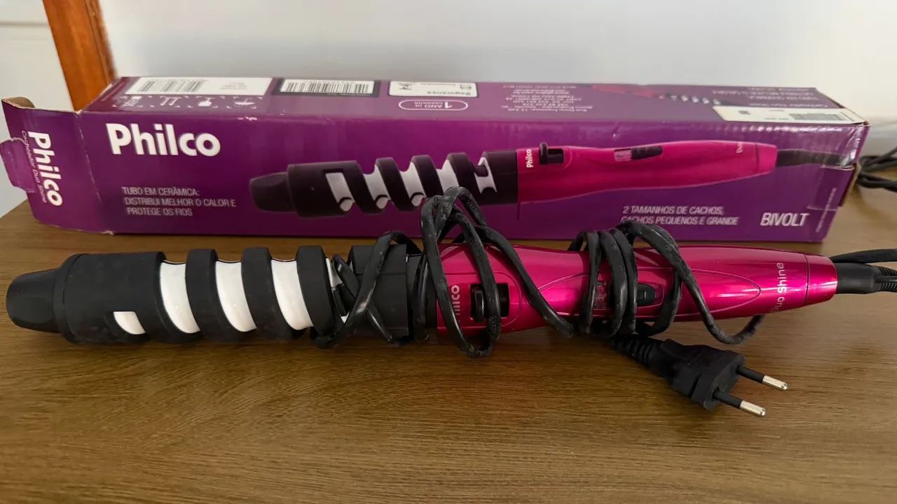 Modelador de Cachos Philco Duo Shine cerâmica 200°c