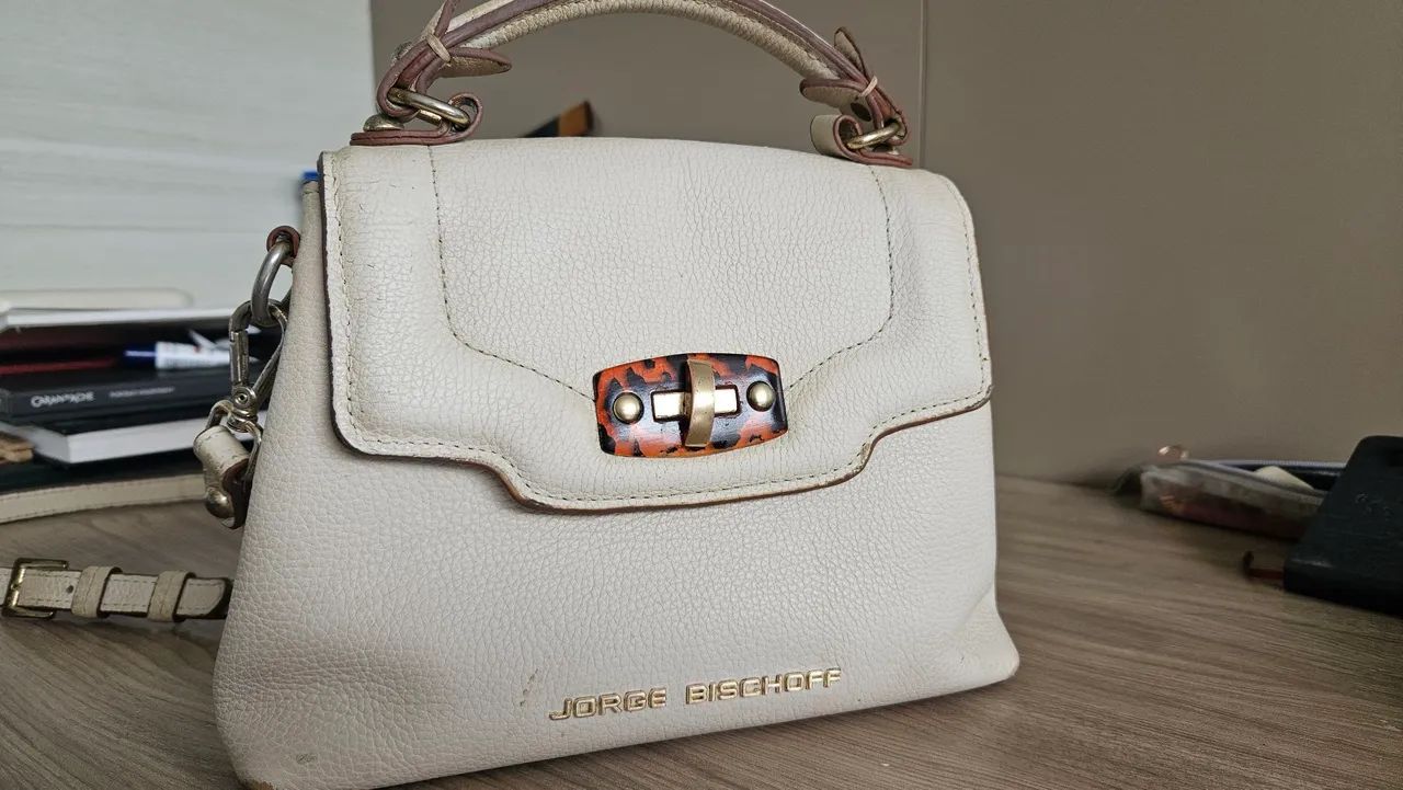 Bolsa Jorge Bischoff usada offwhite