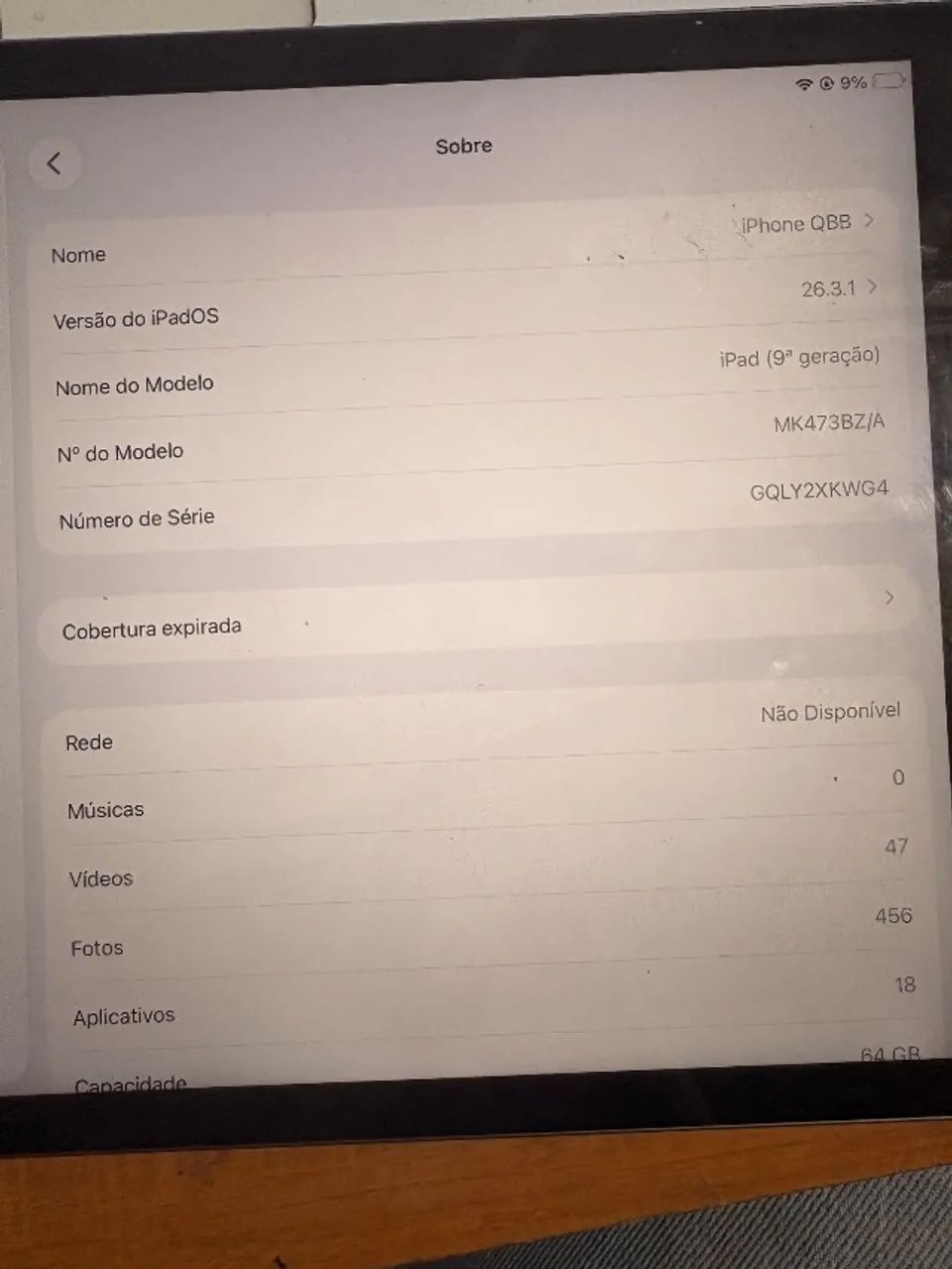 iPad 9 geração 