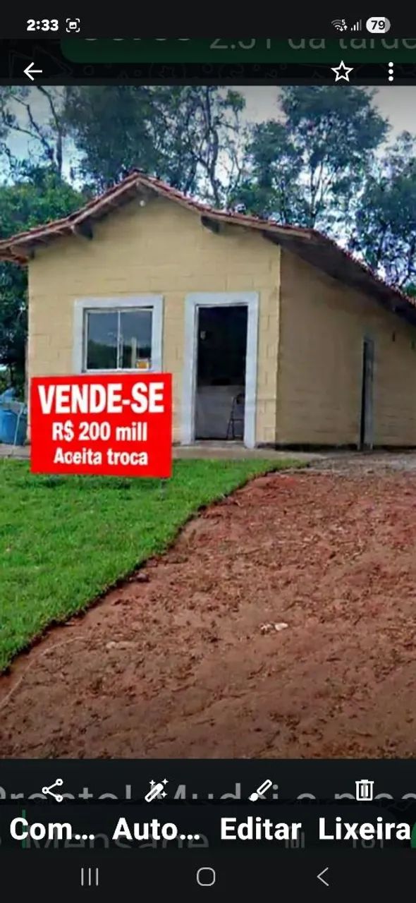 Vendo chacara  ipuiuna 