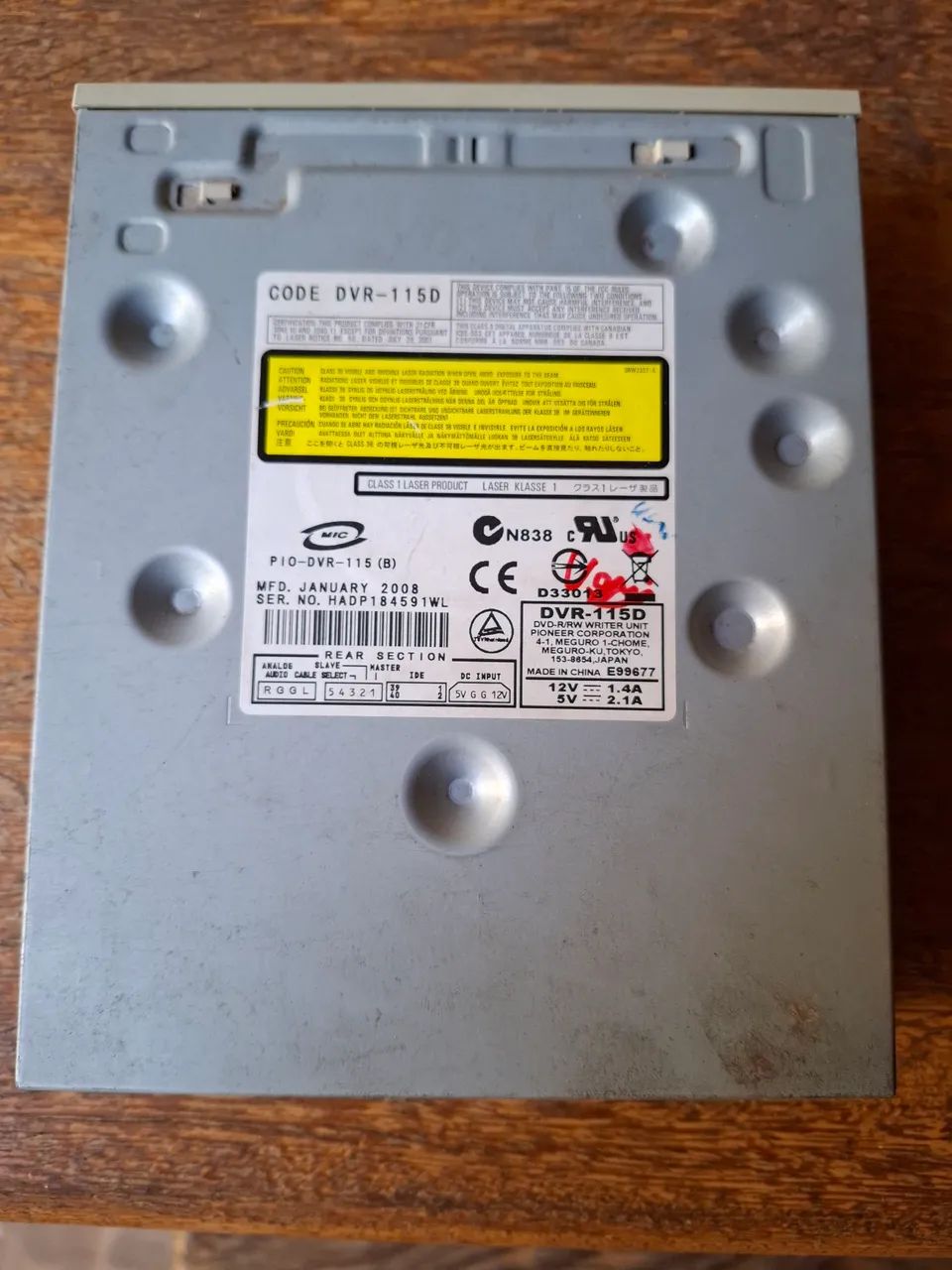 Gravador ide pionner 