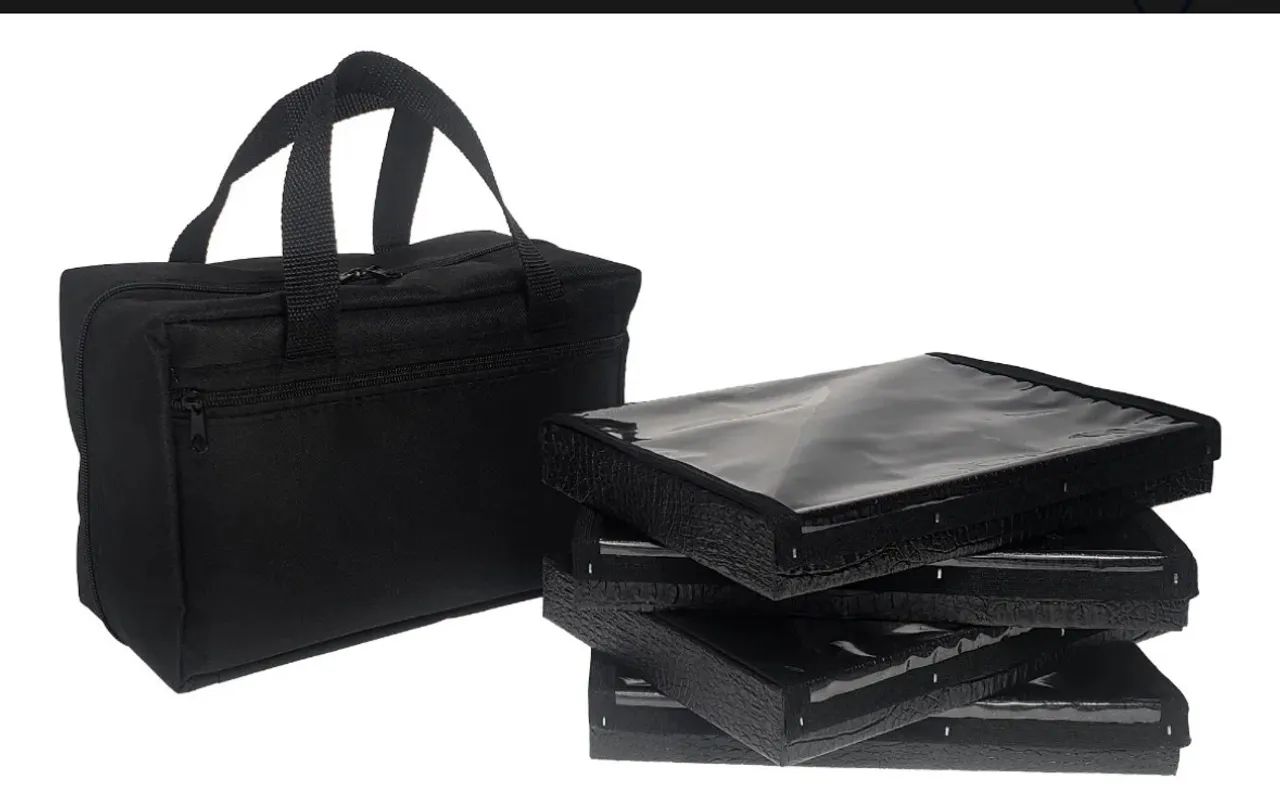 Bolsa Com 4 Bandejas Para Joias E Bijuterias