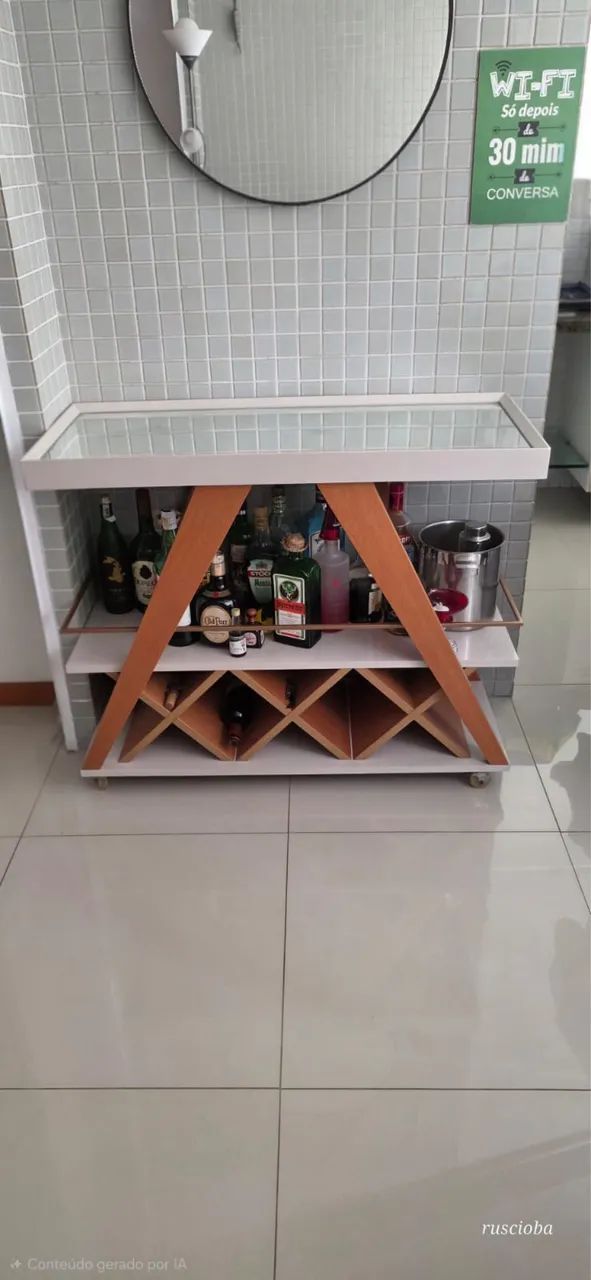 Carrinho de bebidas/apoio