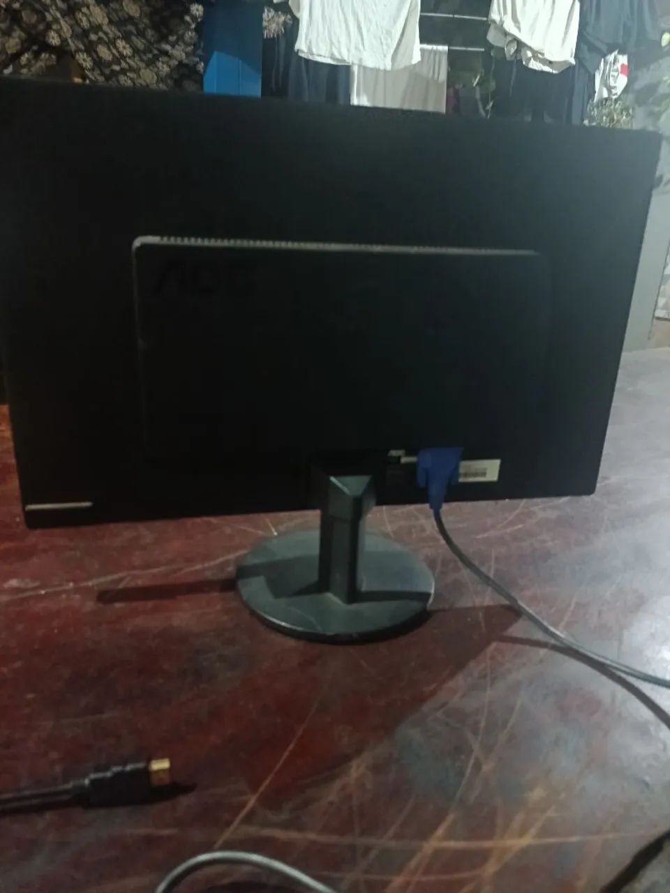Monitor AOC 60hz com adaptador de VGA pra HDMI  - Foto 4
