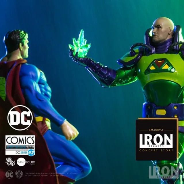 Lex Luthor E Superman Iron Studios Dc Comics - Exclusivo - Foto 2