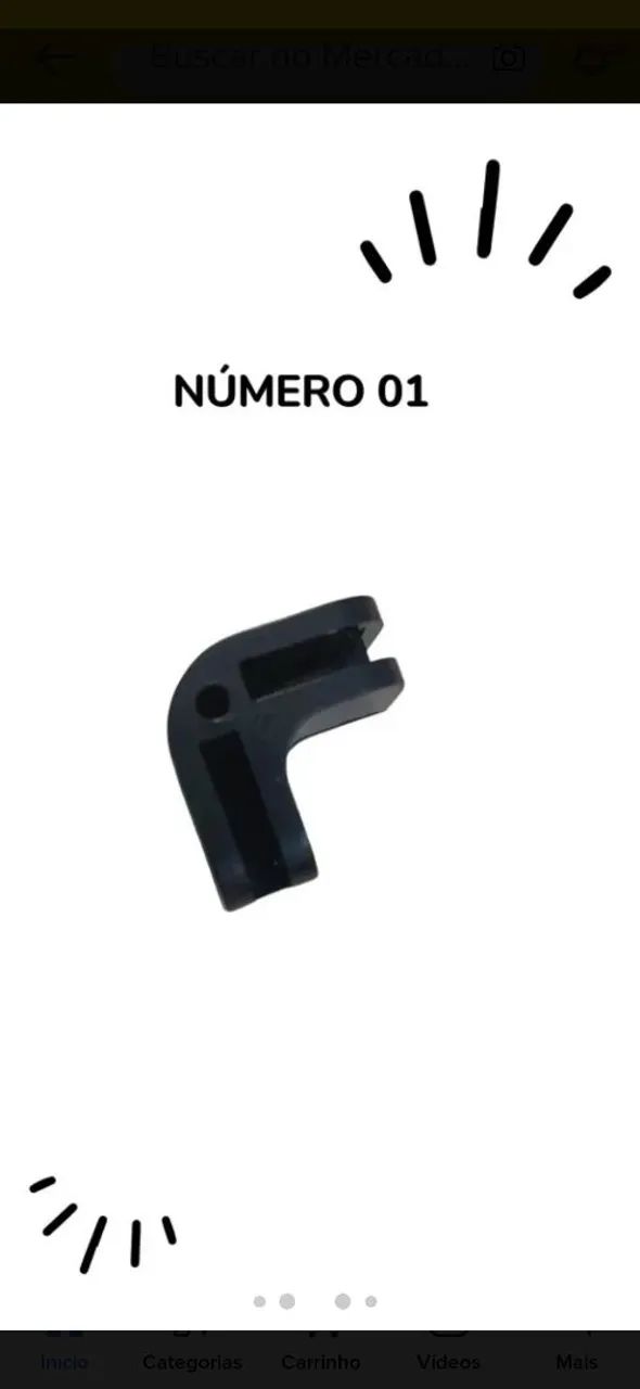 Pe conectivo de conectores casulo  para balcão de vidro/grade aramado - Foto 5