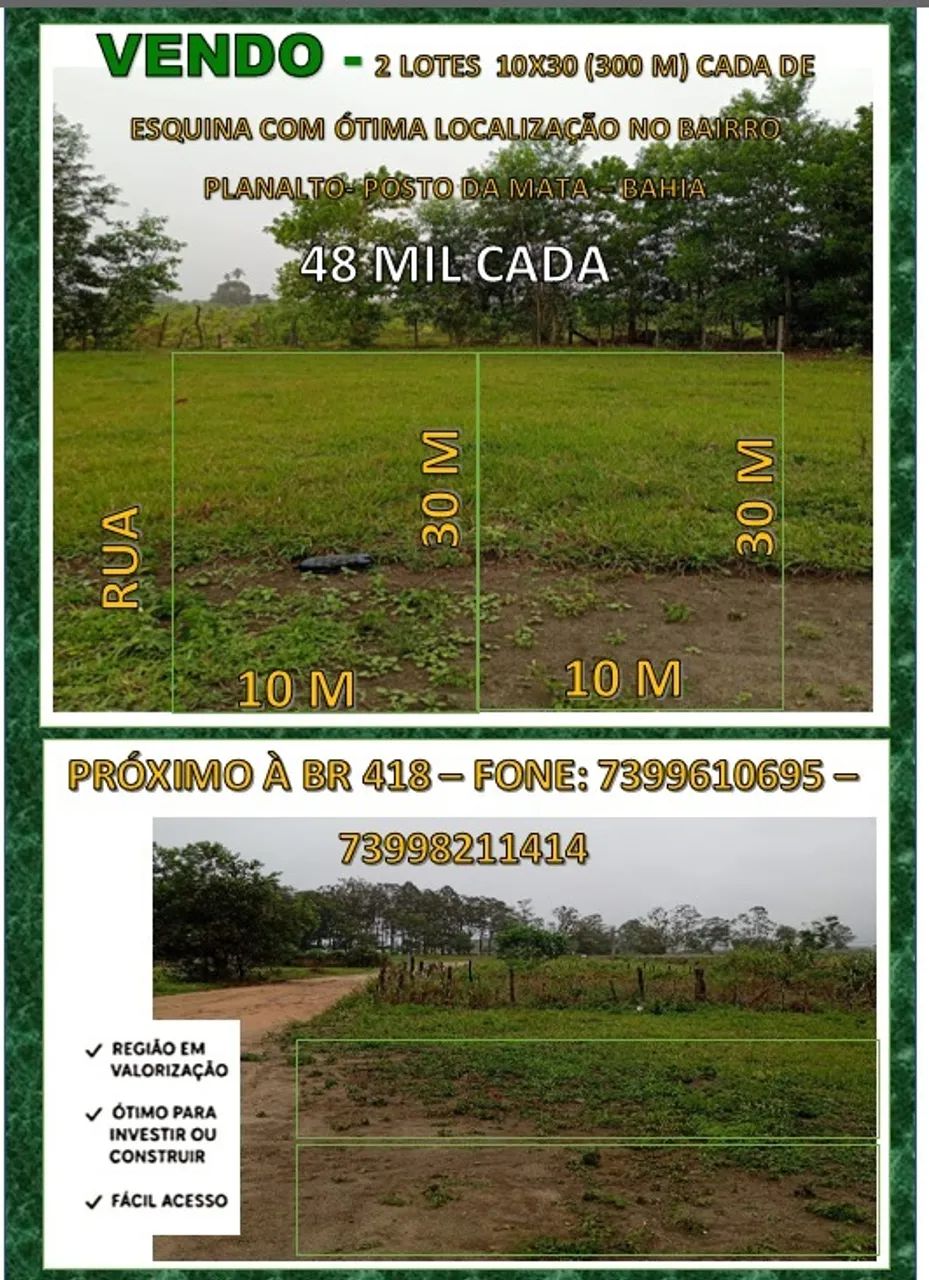Venda de lote.
