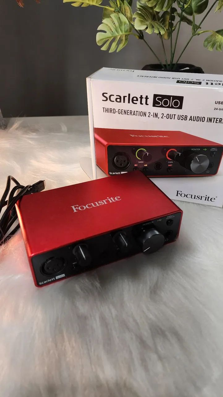 Interface de Áudio Scarlett Solo 3a geração | Profissional
