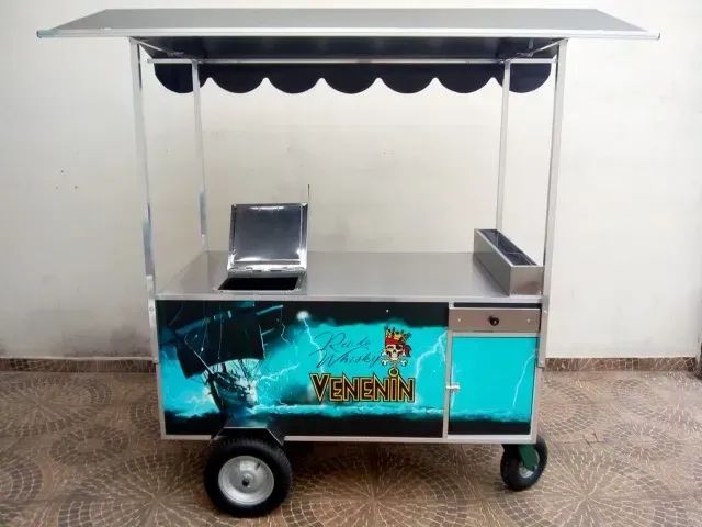 Carrinho de hot dog novo e salgados modelo idealmaq 6x - Foto 5