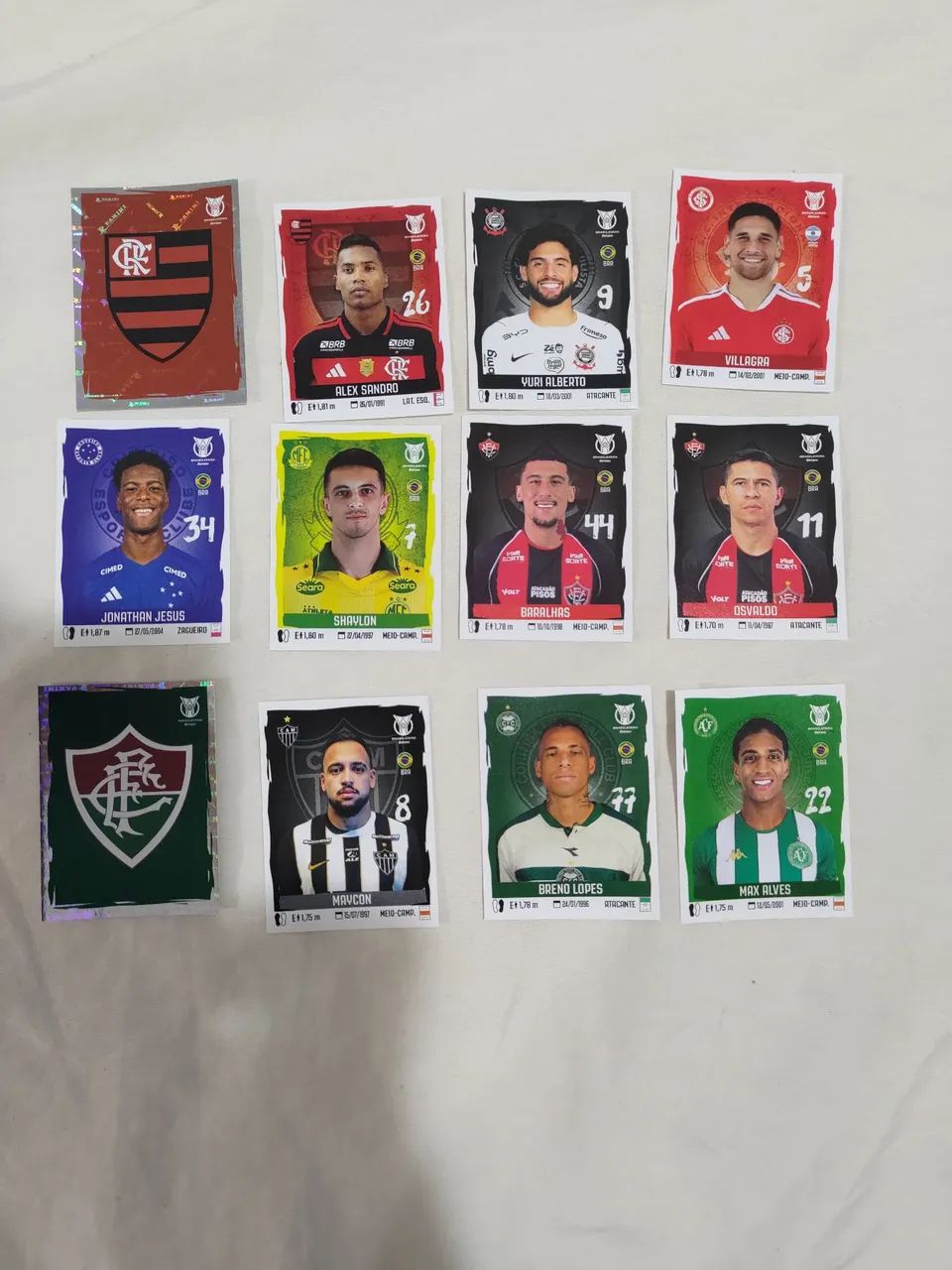 Figurinhas do brasileirão 2026 para troca