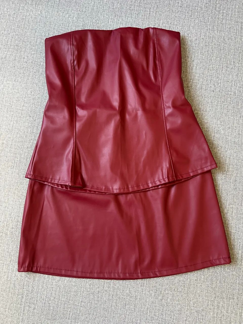 Conjunto saia mais blusa bata tomara que caia  - Foto 2