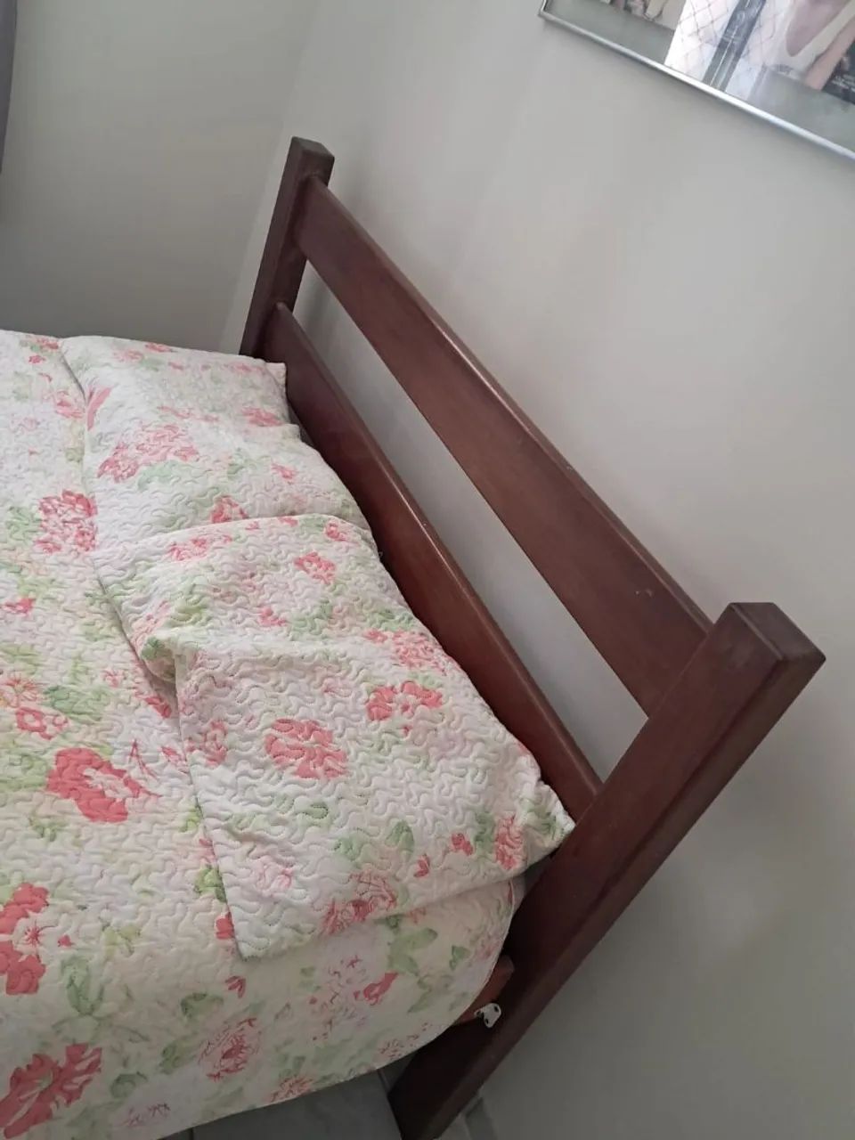 Cama Casal padrão madeira de lei - Foto 3