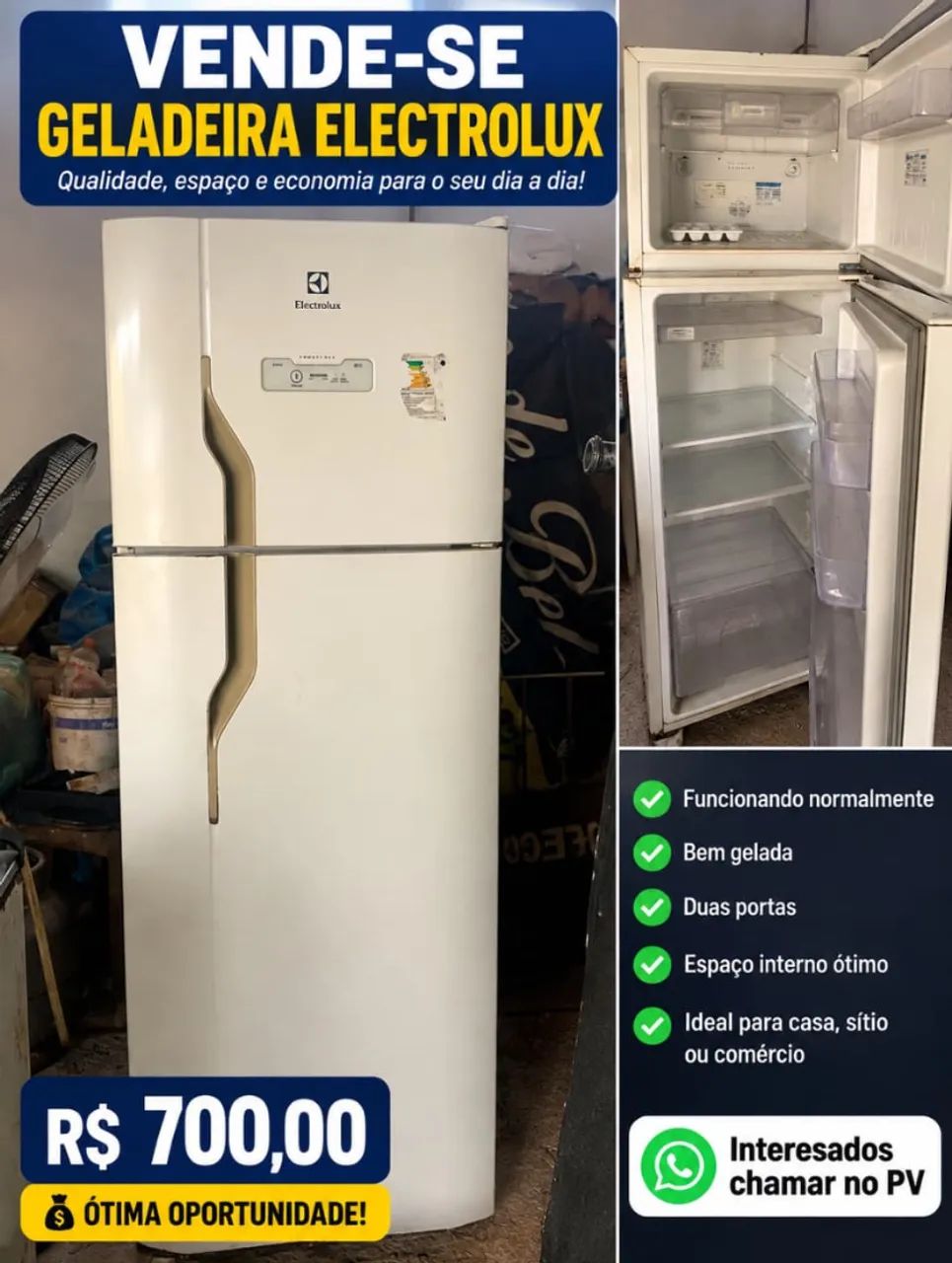 Vendo geladeira 