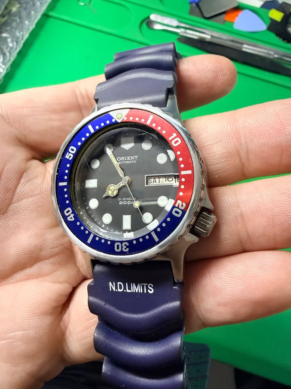 Relógio orient scuba Pepsi  - Foto 4