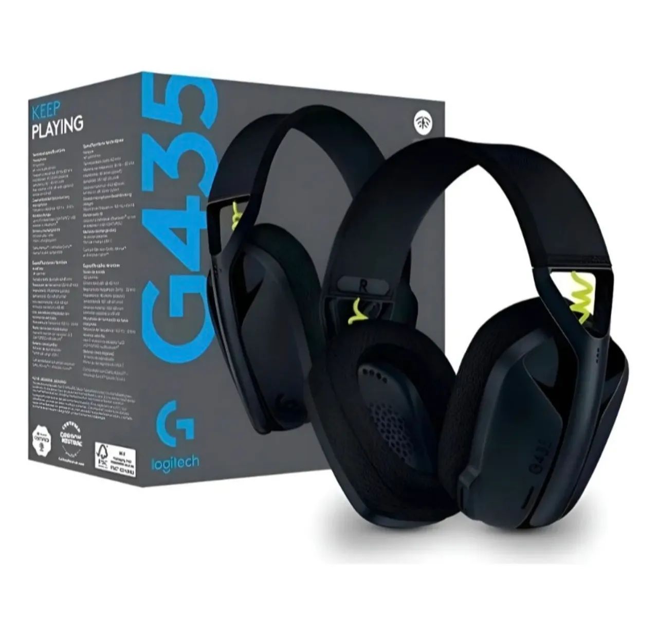 Headset Gamer Logitech G435 LIGHTSPEED Fone de ouvido gamer sem fio NOVO LACRADO NA CAIXA - Foto 2