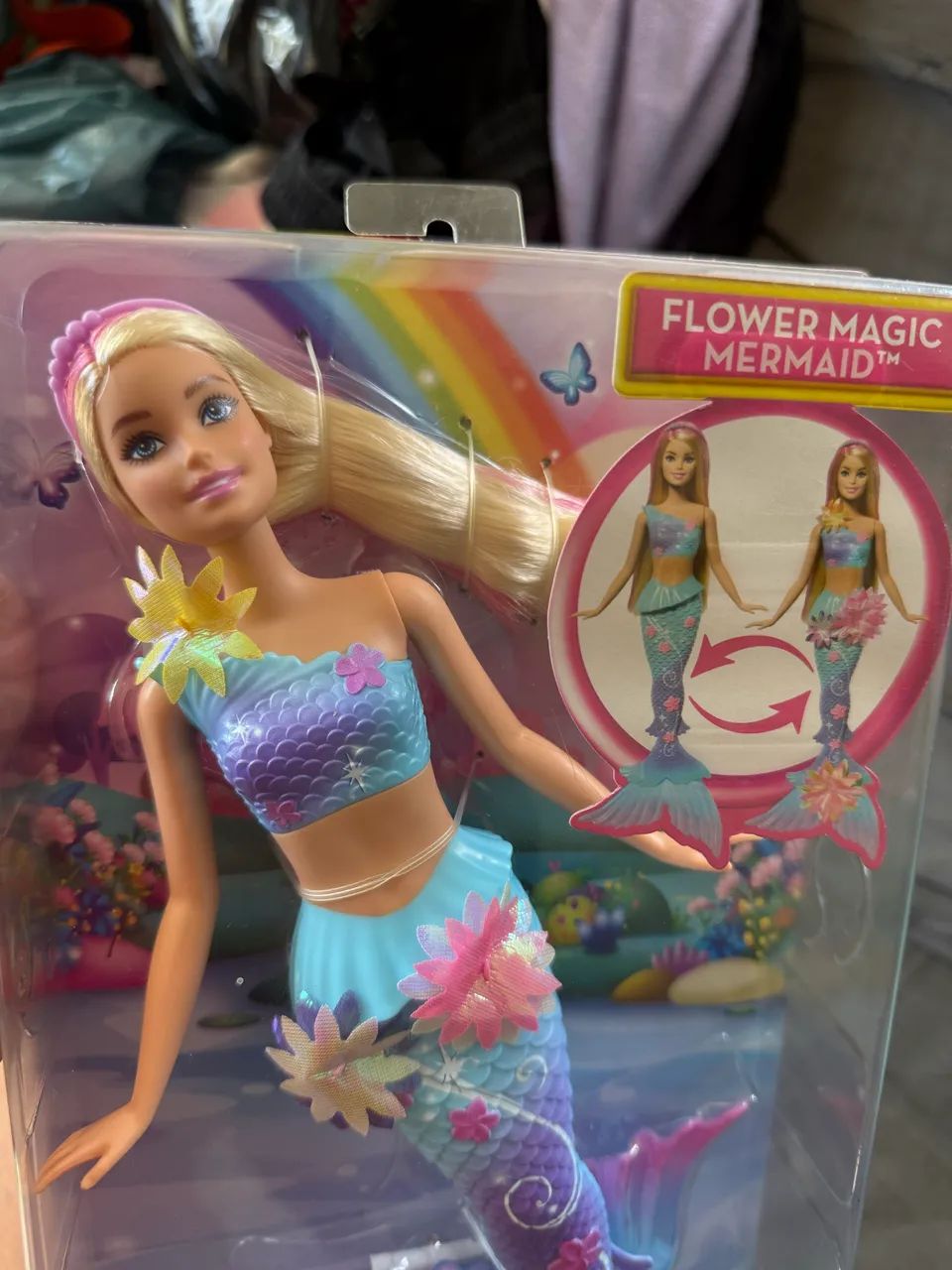 Barbie Flower Magic Mermaid Mattel Boneca Colecionável sereia - Foto 2
