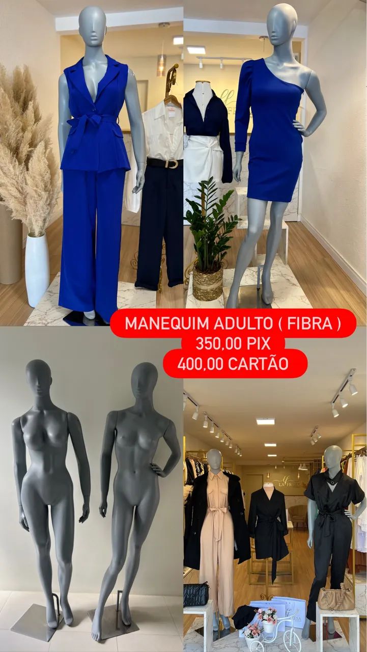 Manequim de fibra 