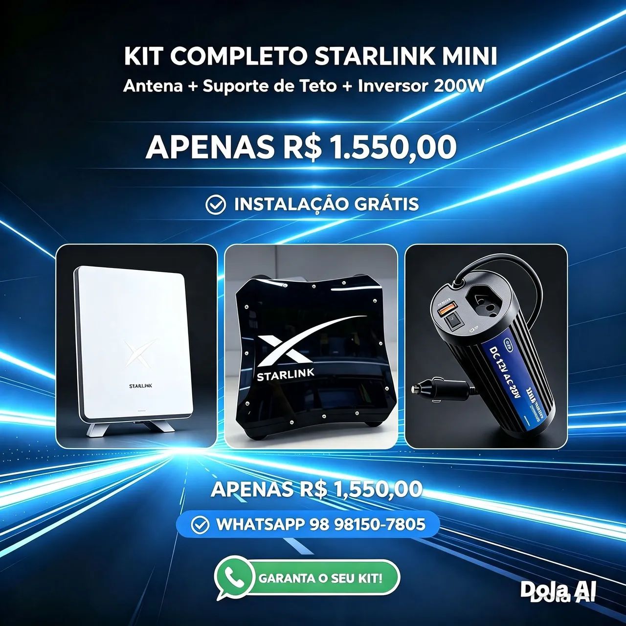 Kit starlink mini 