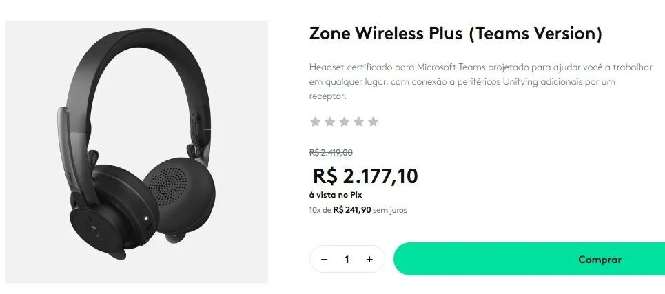 Headset Logitech Wireless TEAMS - Foto 3