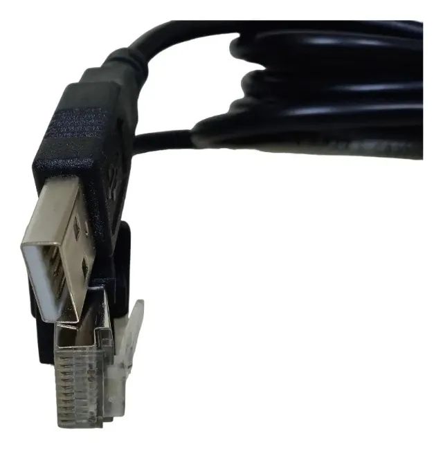 Cabo USB Leitor Código de Barra EL250 2m - Foto 2