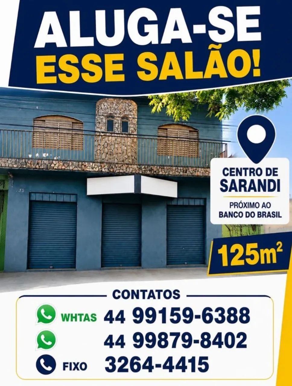 Salão comercial Centro de sarandi 