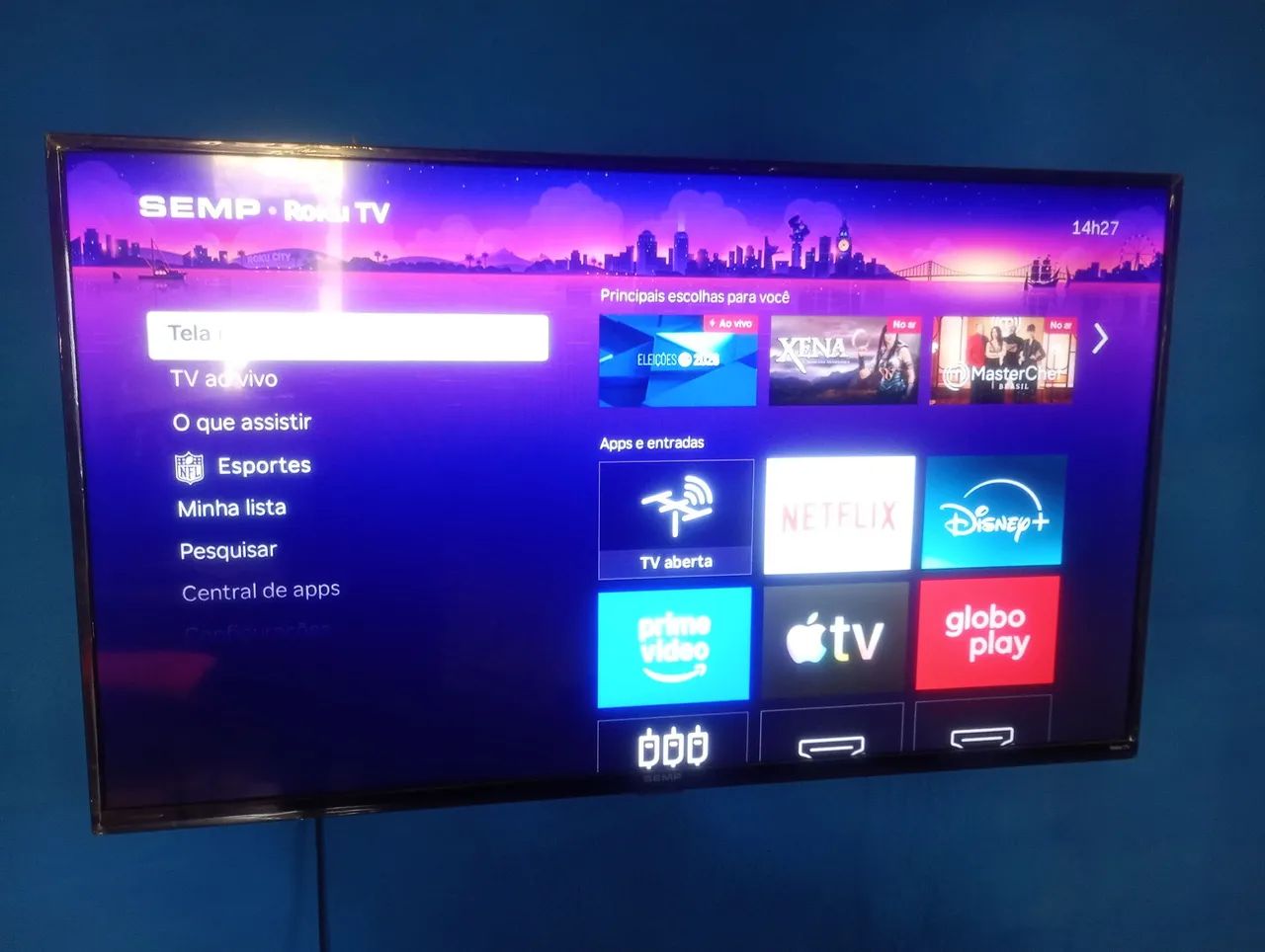 Vendo tv esmart sempetoshiba Roku de 43 polegadas  - Foto 2