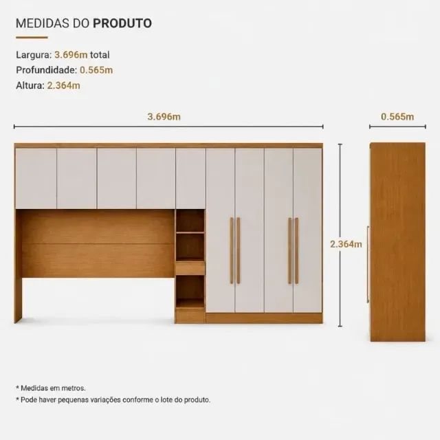 quarto roupeiro modulado queen  - Foto 2