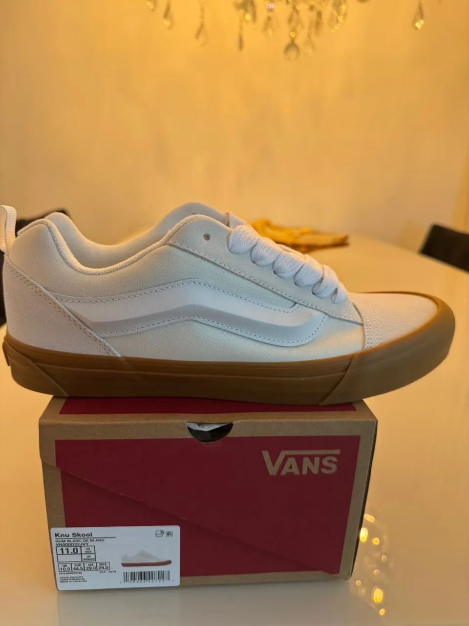 Vans knu skool white gum - Foto 3