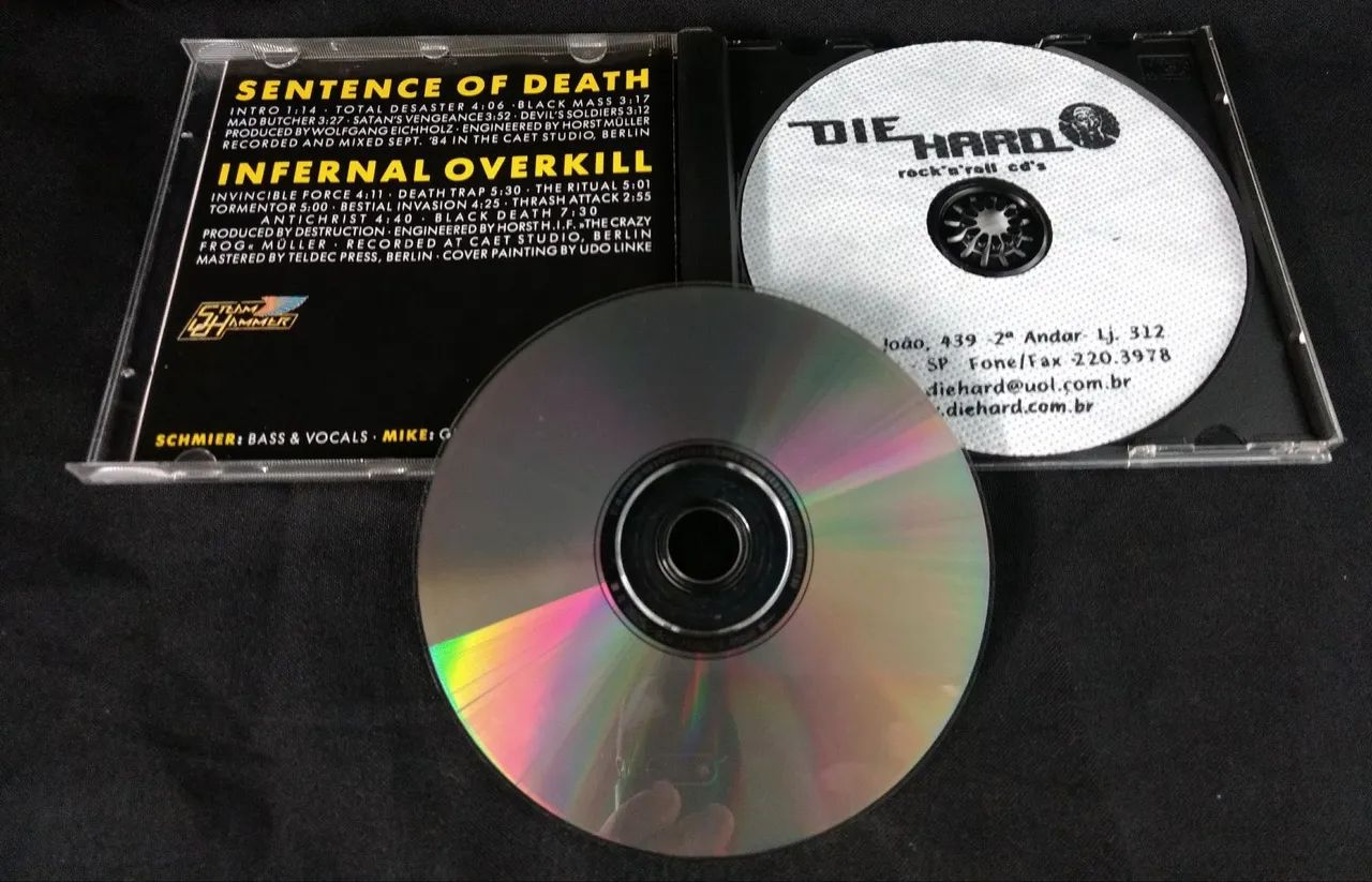 Cd Destruction - Sentence Of Death + Infernal Overkill Importado