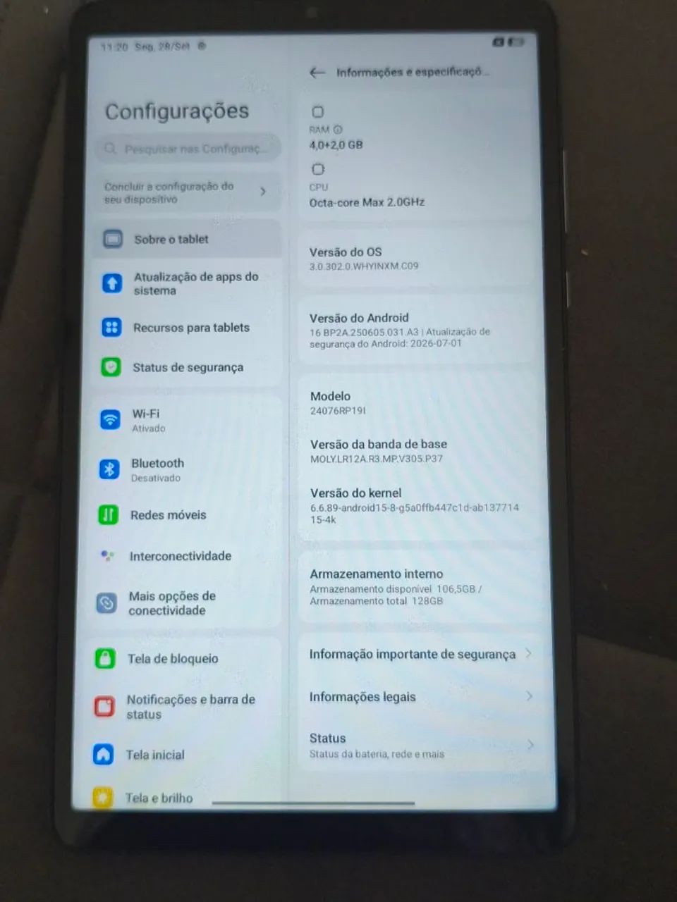 Vende Tablet Redmi Pad SE 128gb com entrada p chip - Foto 5