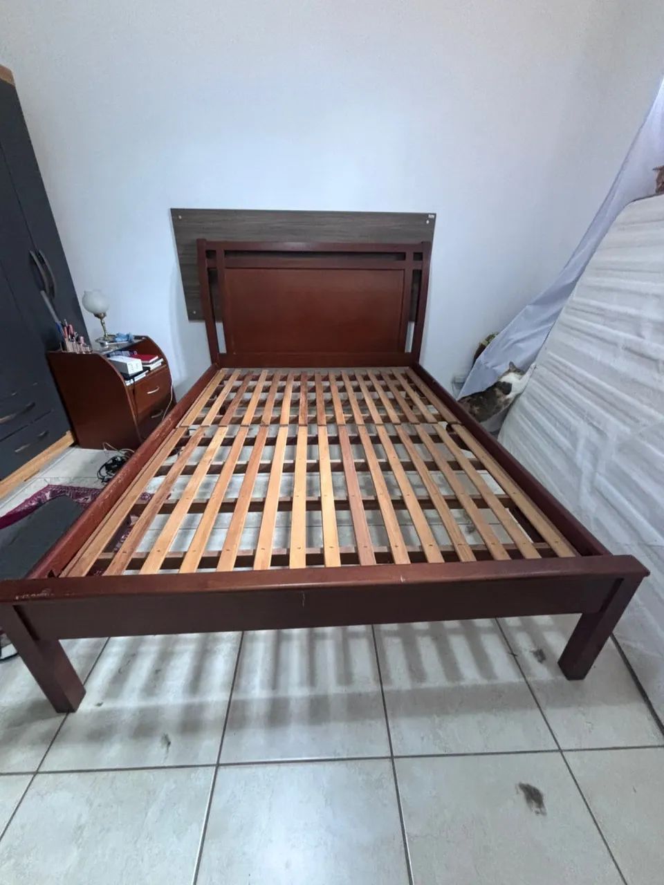 Cama de casal 100% madeira - Foto 3