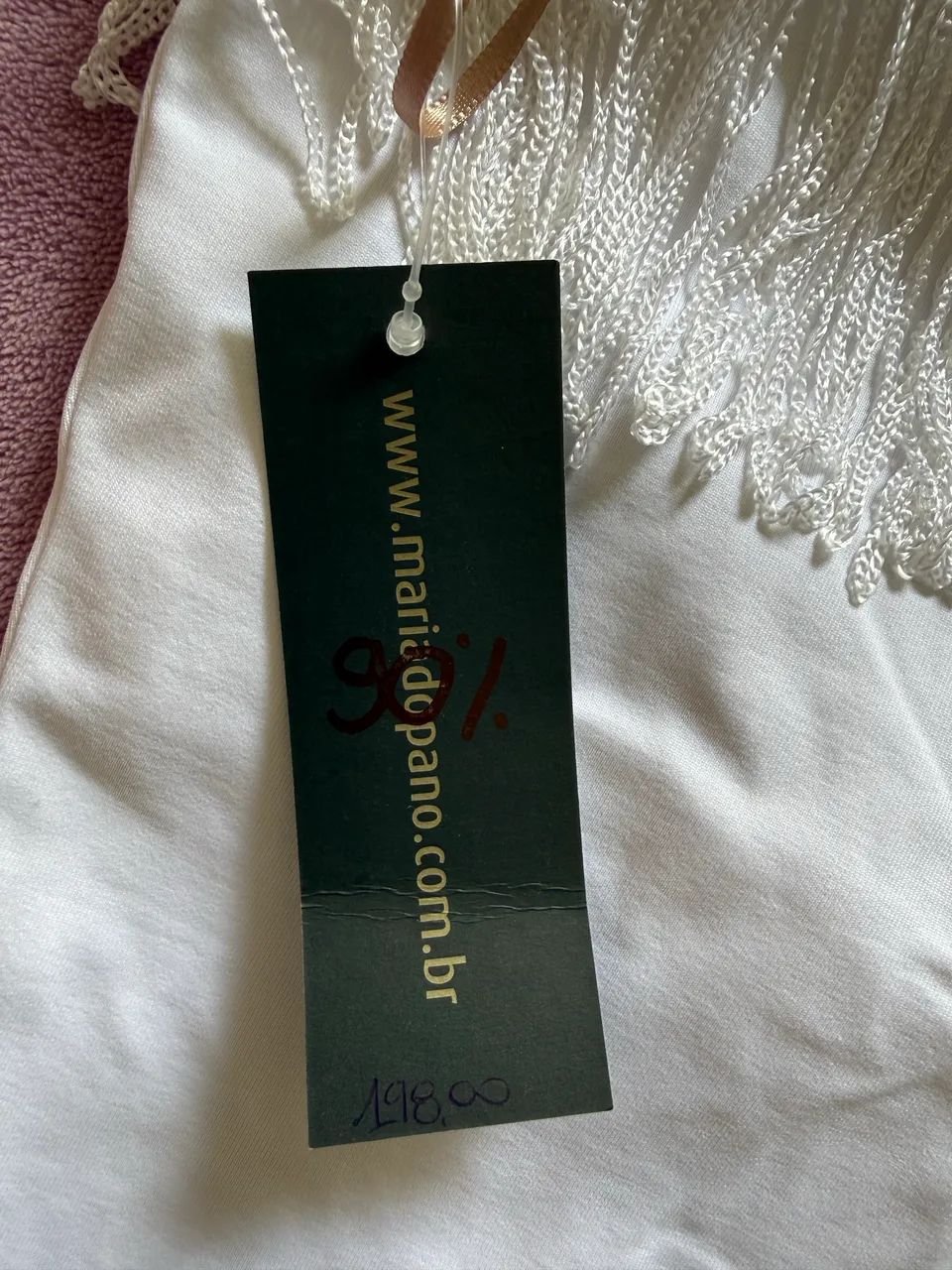 Vestido branco tamanho P - Foto 4