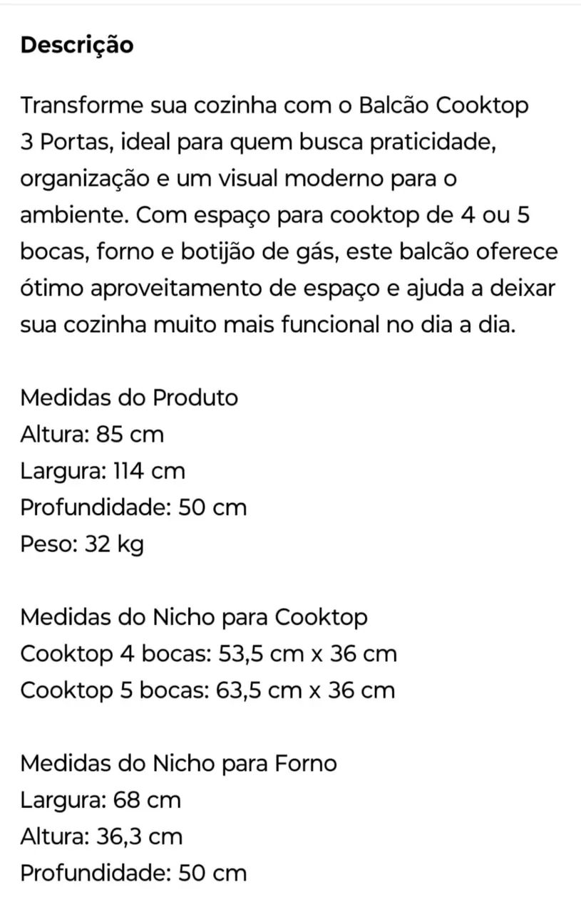 Bancada para cooktop - Foto 2
