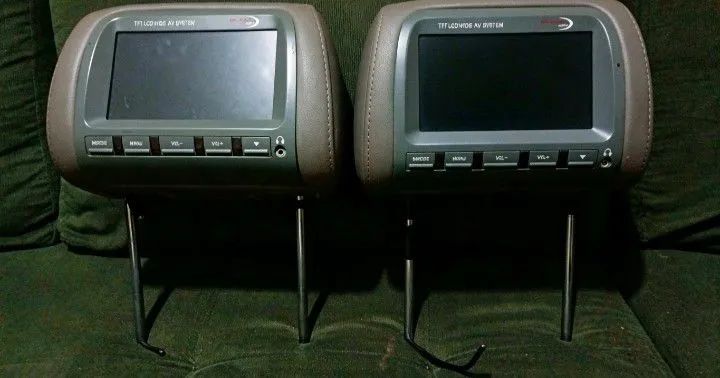 Encosto de cabeça de carro com tela. - Foto 3