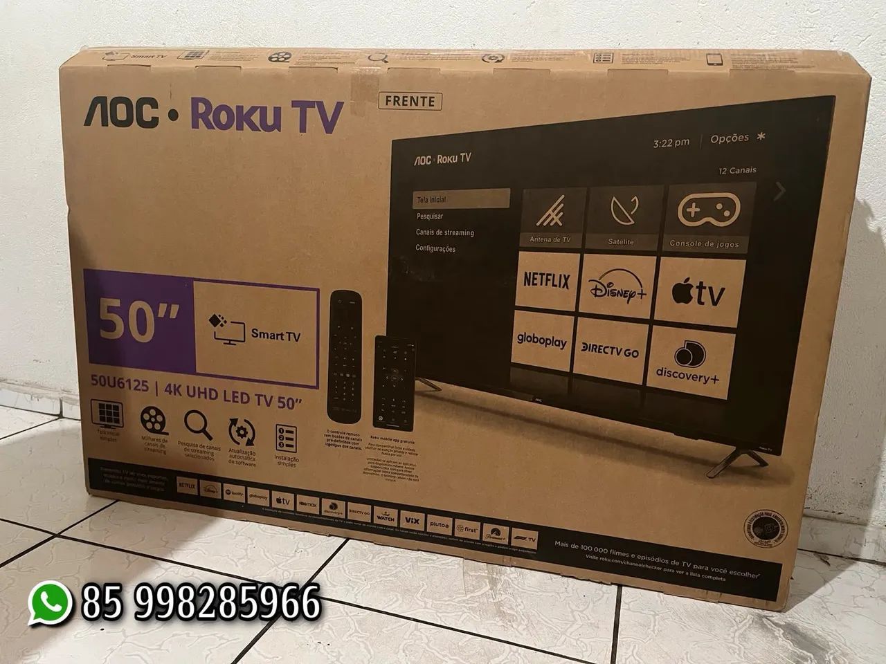 Smart tv AOC 50 polegadas 4k 