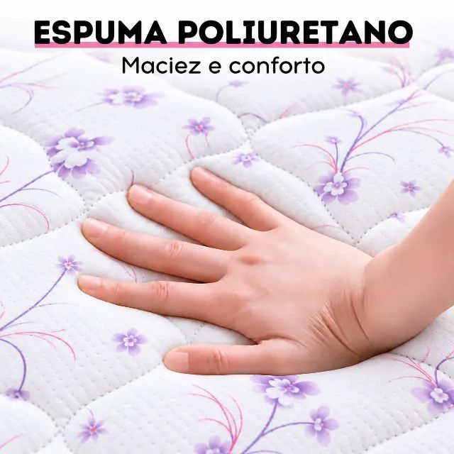 Colchão De Espuma Solteiro D20 1,88m De Comprimento - Foto 4