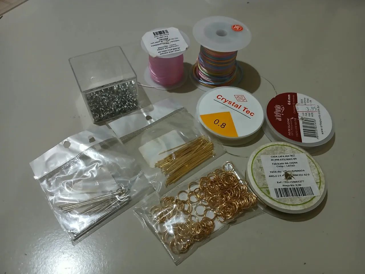 Kit completo para produção de pulseiras e outros artesanatos. - Foto 4