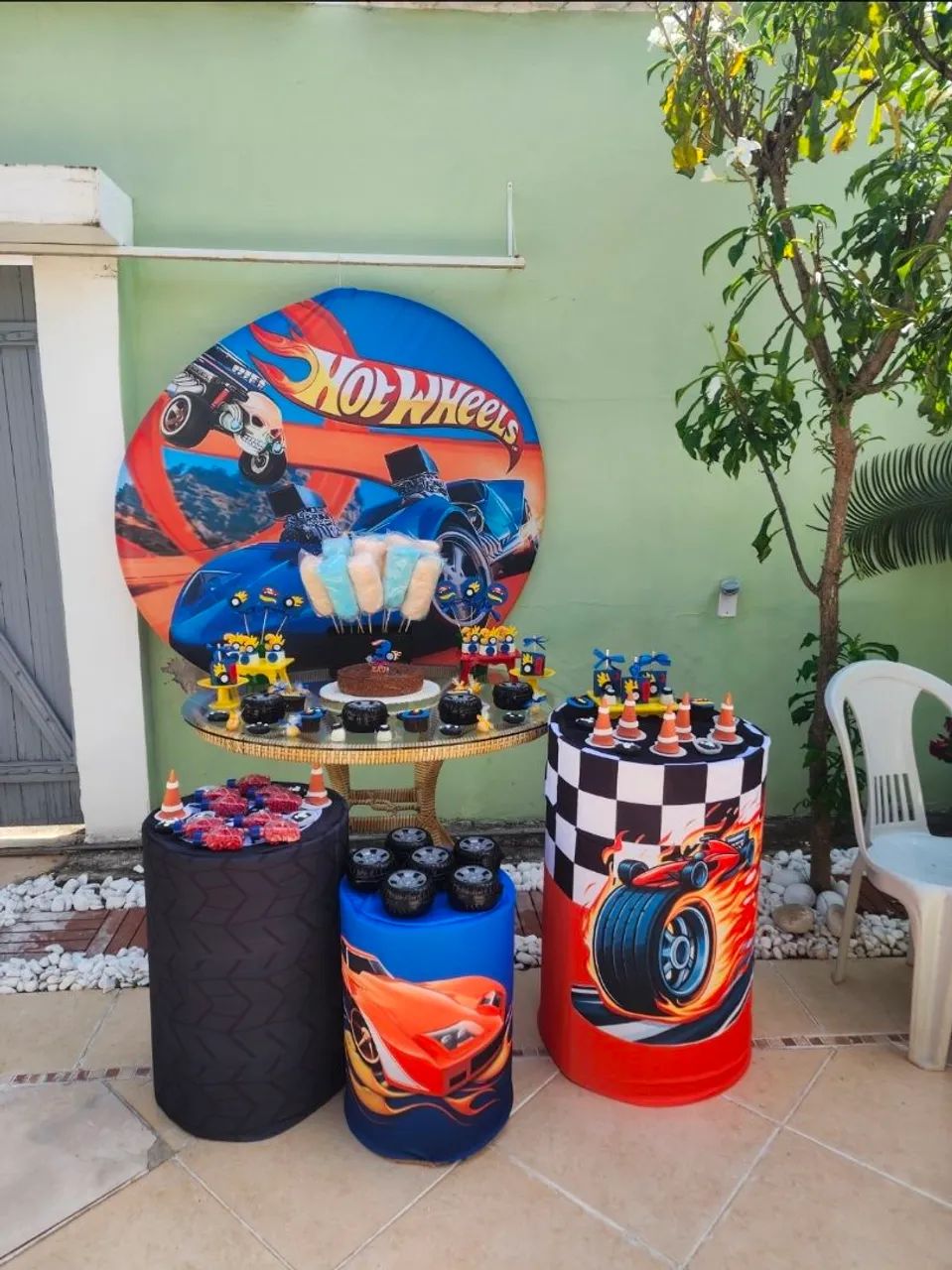 Capa de painel e capa de mesa hot Wheels