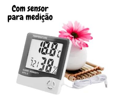Relógio Termo Higrômetro Digital Com Sensor