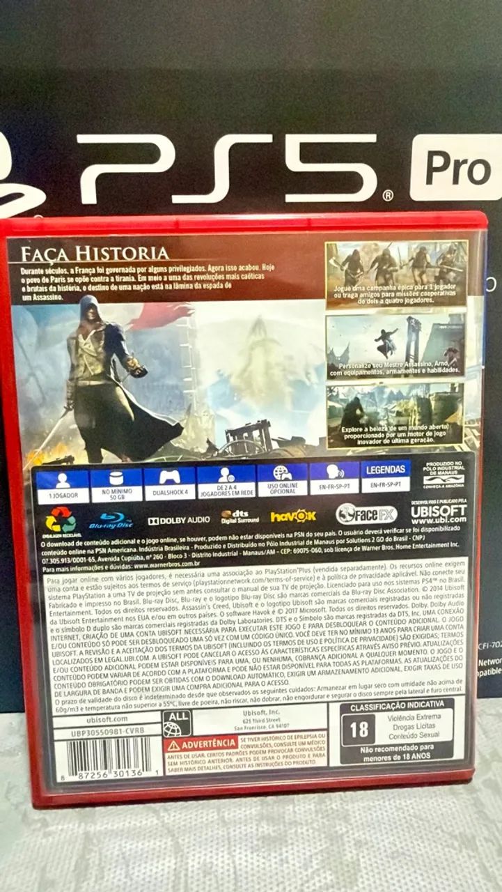 ASSASSIN'S CREED UNITY - PS4/PS5 (PlayStation 4 e 5) - Foto 3