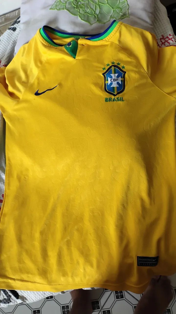 Camisas da seleção brasileira qualidade tailandesa tamanho G - Foto 2