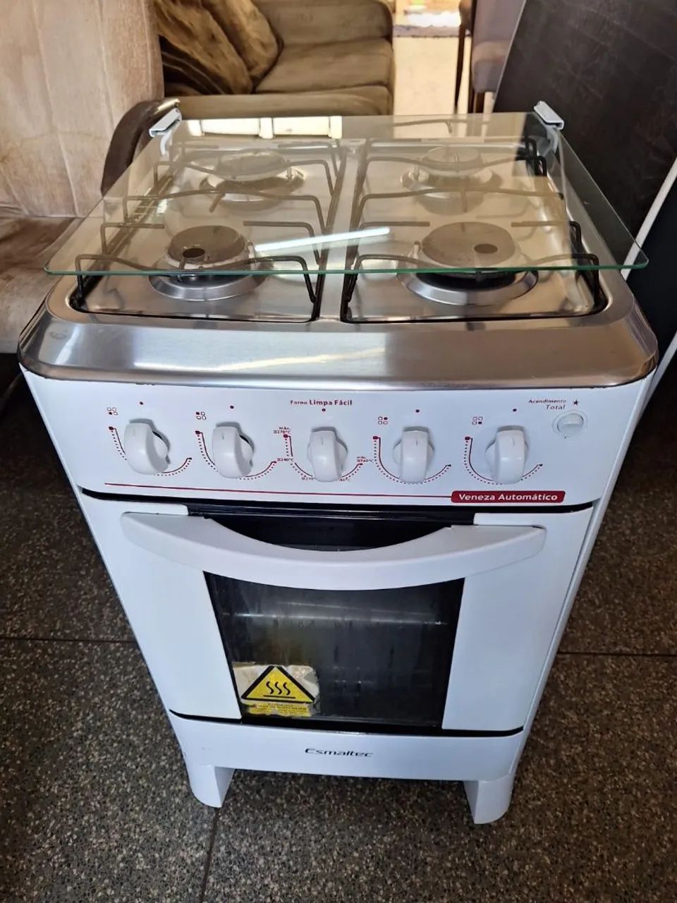 Fogão 4 boca automático 