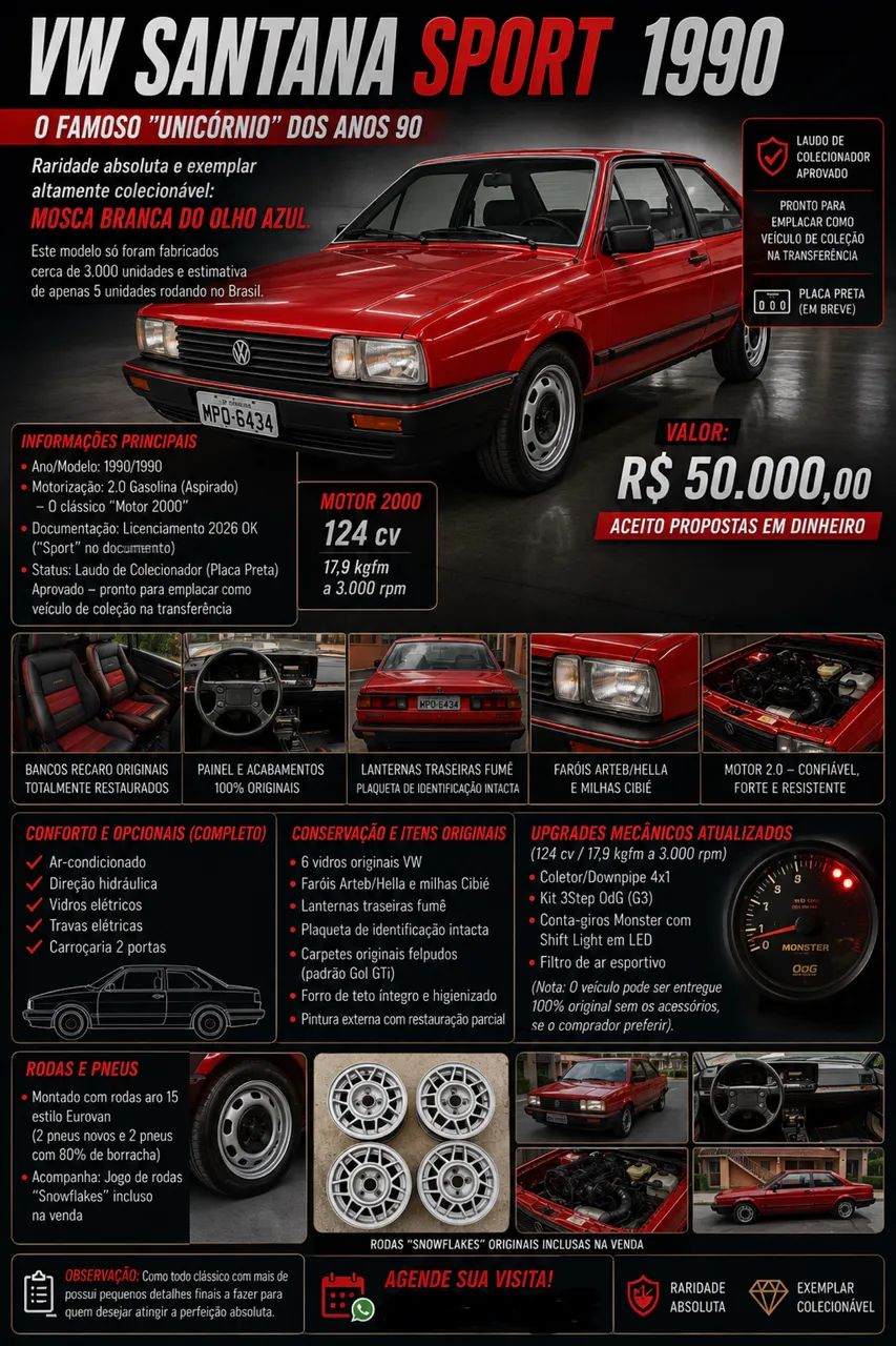 Volkswagen Santana GLI / GL/ Sport 1.8/ 2.0 1990