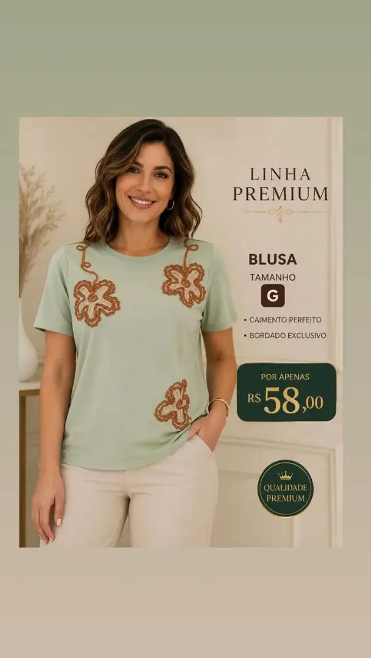 Blusa feminina linha premium  - Foto 2