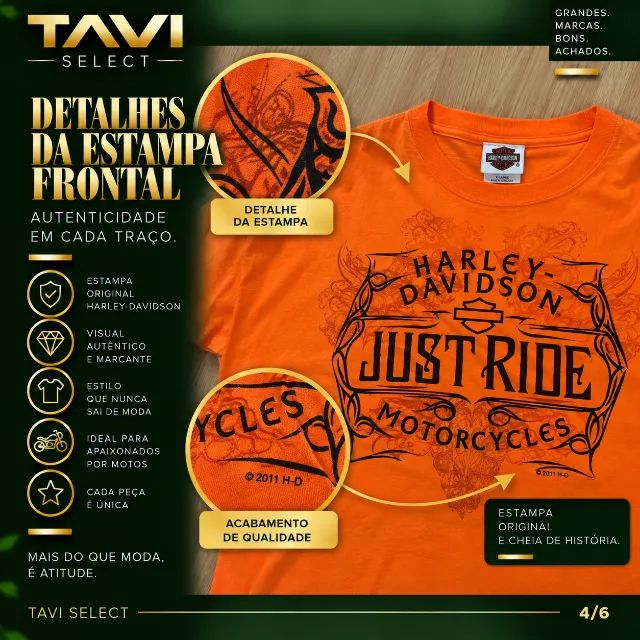 Camiseta Harley-Davidson Rio de Janeiro  - Foto 3