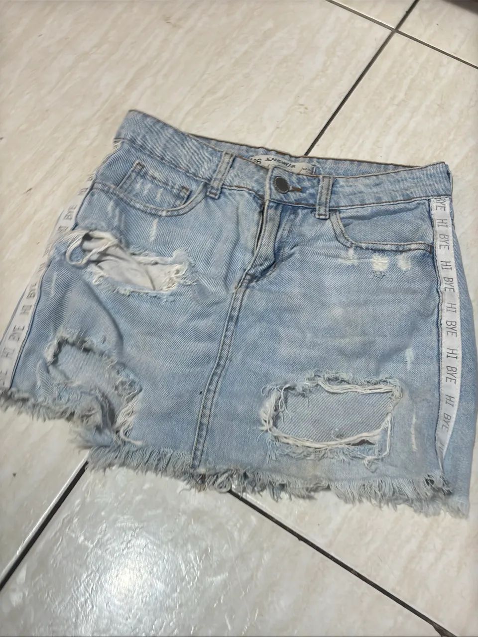 Saia jeans 36 destroyed - Foto 4
