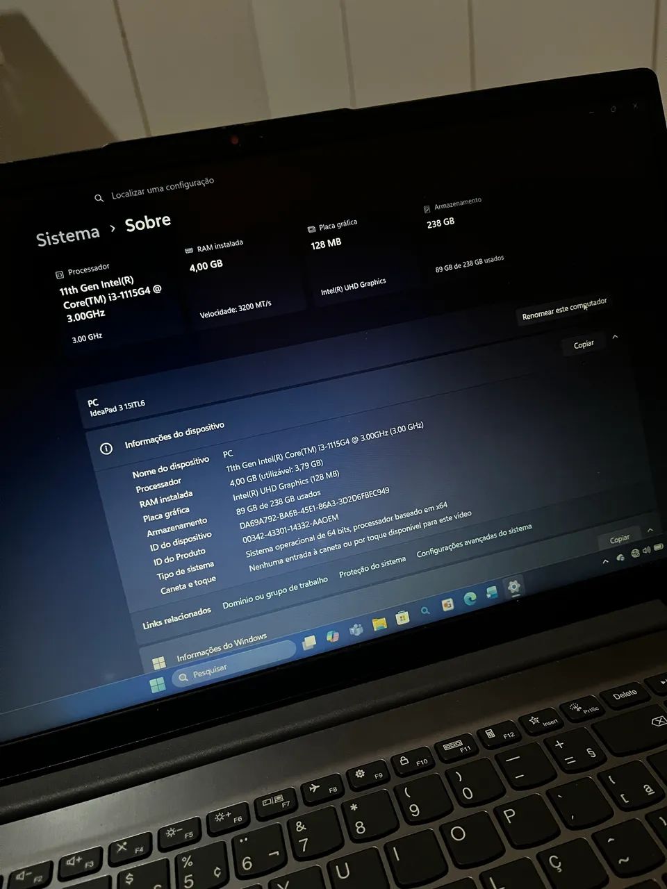 Notebook i3 11?geração  - Foto 2