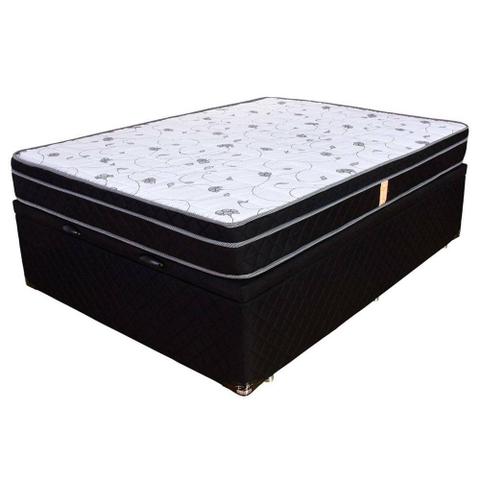 Cama casal box baú e colchão de molas novo
